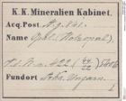 Etiketten zu Holzopal (NHMW-MIN-Ag841)